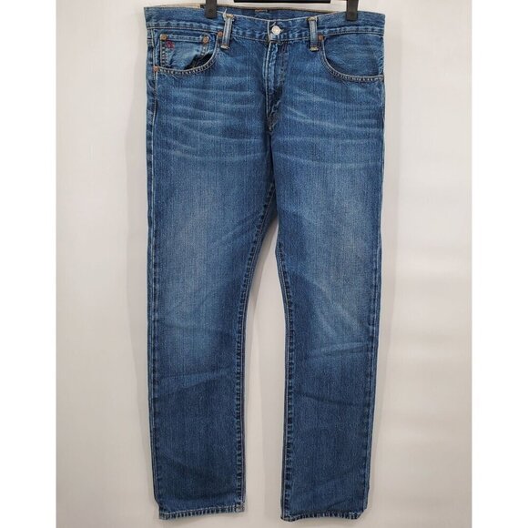 Ralph Lauren Straight Cut Vintage Jeans Men Size 34 x 32 90s Made in Mexico